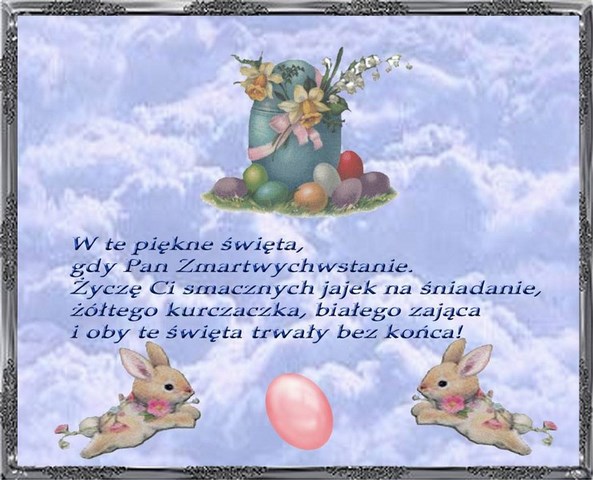 Kartka na Na Wielkanoc 74 - życzenia na Na Wielkanoc - Wyślij SMSem